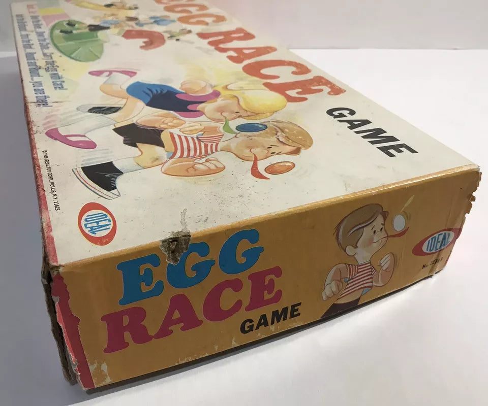 Vintage 1968 Ideal Egg Race Game Complete NEW SEALED Unpunched Unplayed Scarce