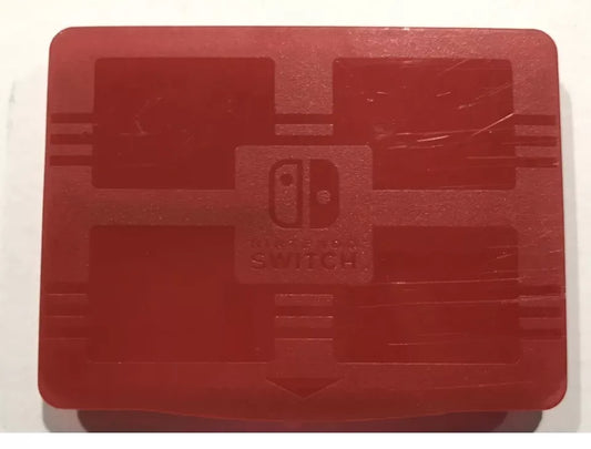 🔥Official Nintendo Switch Case 4 Game Cartridge Holder + MicroSD Card Case RED