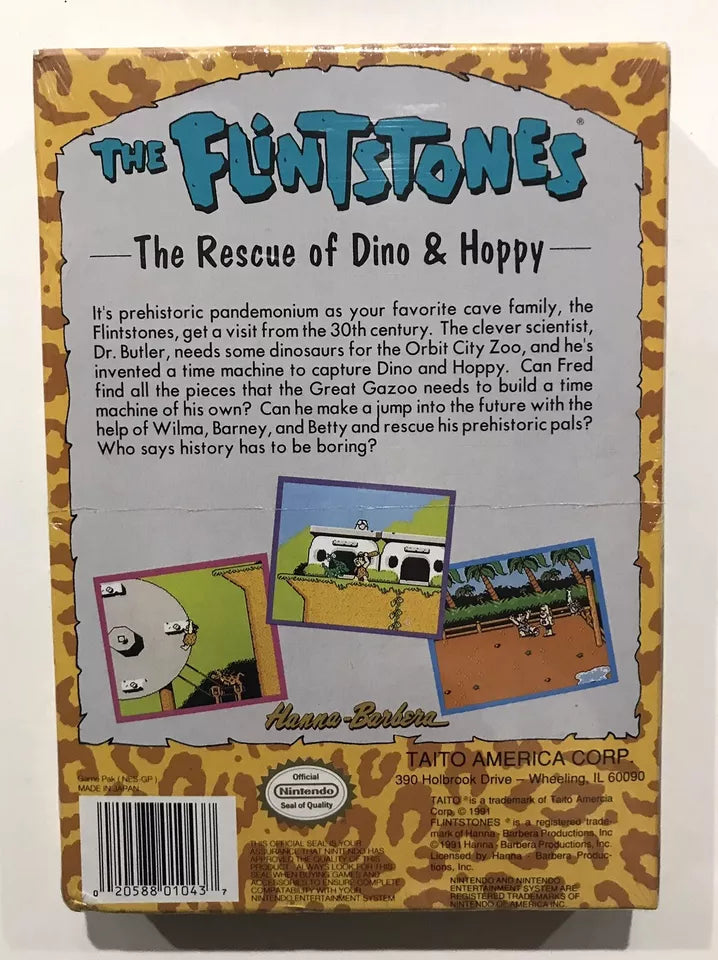 Flintstones Rescue Of Dino & Hoppy (Nintendo NES) Brand NEW Factory Sealed