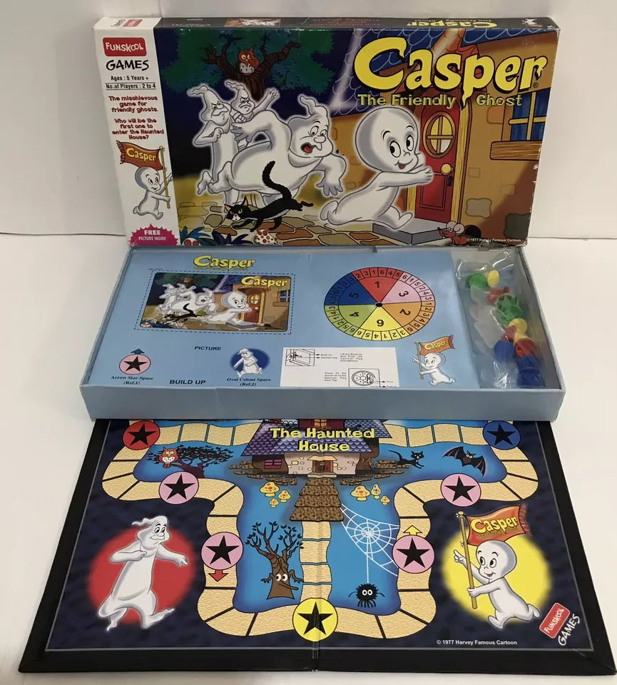 1988 Casper the Friendly Ghost Game Funskool New Old Stock Unpunched