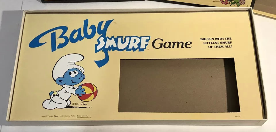 Vintage 1984 Baby Smurf Board Game Milton Bradley Excellent