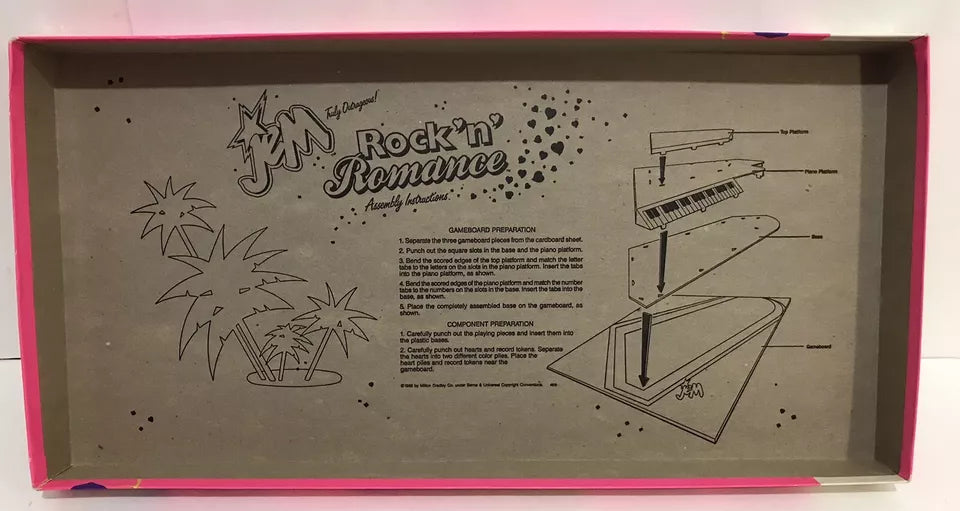 Vintage Jem Rock 'n' Romance MB board game Complete No Cassette