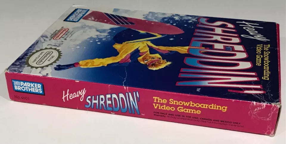 Heavy Shreddin’ Nintendo NES Box Manual Complete + Poster Rare