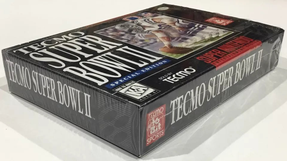 Tecmo Super Bowl 2 II Special Edition Super Nintendo SNES CIB 100% Complete Rare