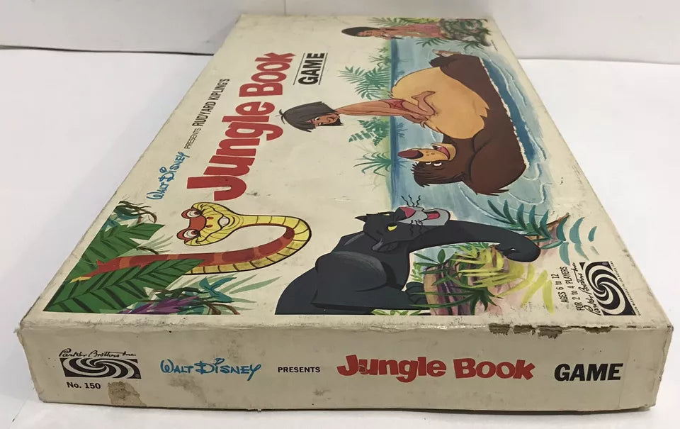 Vintage 1966 Jungle Book board game Walt Disney/Parker Brothers Incomplete w/Box