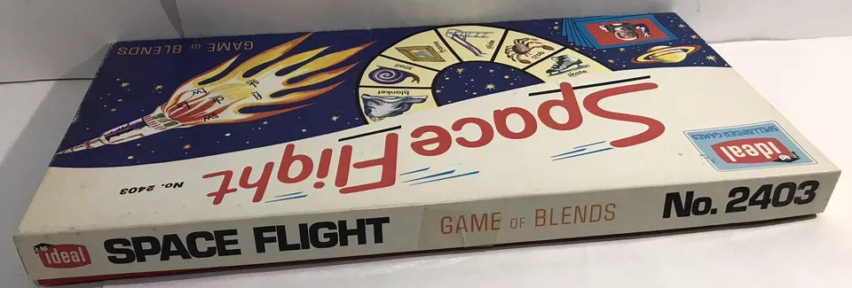 Vintage Ideal Space Flight Board Game Of Blends 1975 Complete Rare