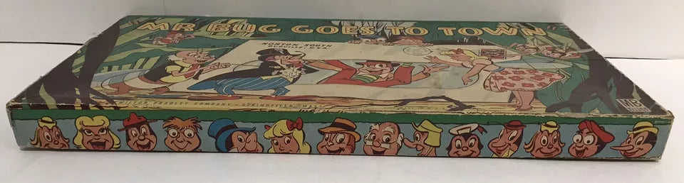 MR. BUG GOES TO TOWN BOARD GAME BY MILTON BRADLEY 1955