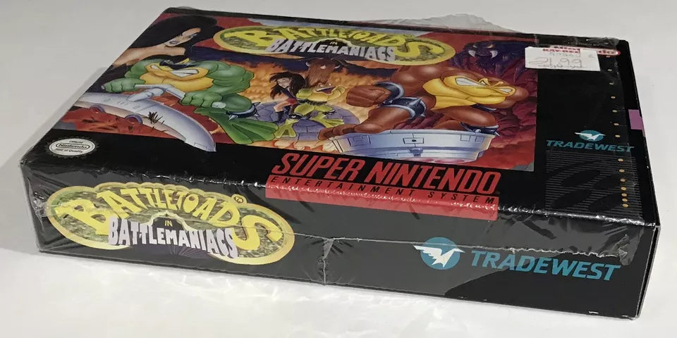 Battletoads in Battlemaniacs SNES Super Nintendo Complete In Box CIB Nr Mint