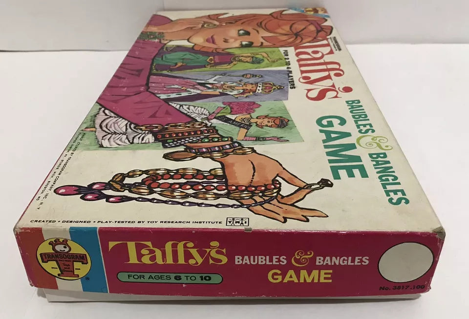 Vintage 1964 Transogram Taffy's Baubles and Bangles Game Box VG/EX Complete