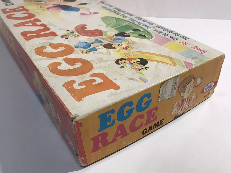 Vintage 1968 Ideal Egg Race Game Complete NEW SEALED Unpunched Unplayed Scarce