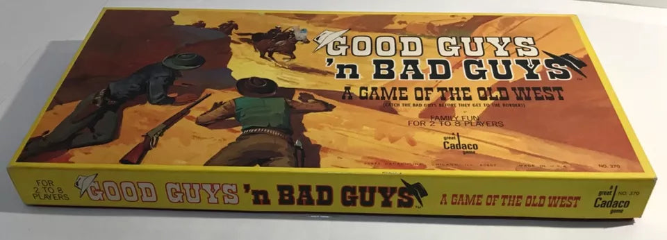 Cadaco Good Guys ’n Bad Guys A Game of Old West Board Game 1973 Complete Mint