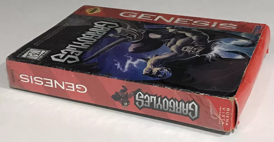 Gargoyles (Sega Genesis, 1995) Box In Cello, Poster, Reg Card Only No Game