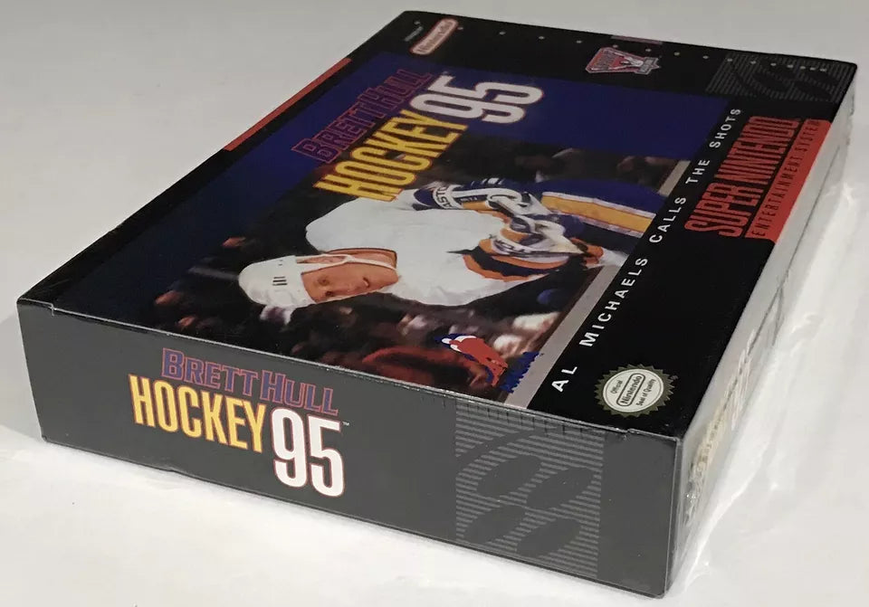 SNES Super Nintendo BRETT HULL HOCKEY '95 1995 Brand NEW & Factory Sealed!