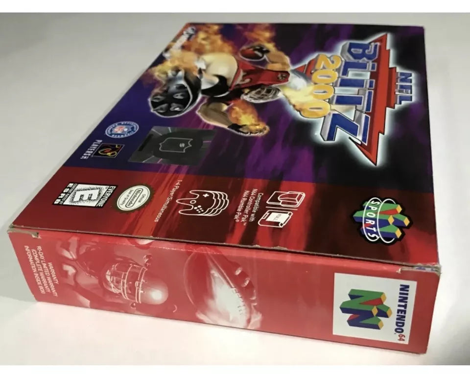 NFL Blitz 2000 Nintendo 64 N64 Authentic Original Box Manual Complete Nr Mint