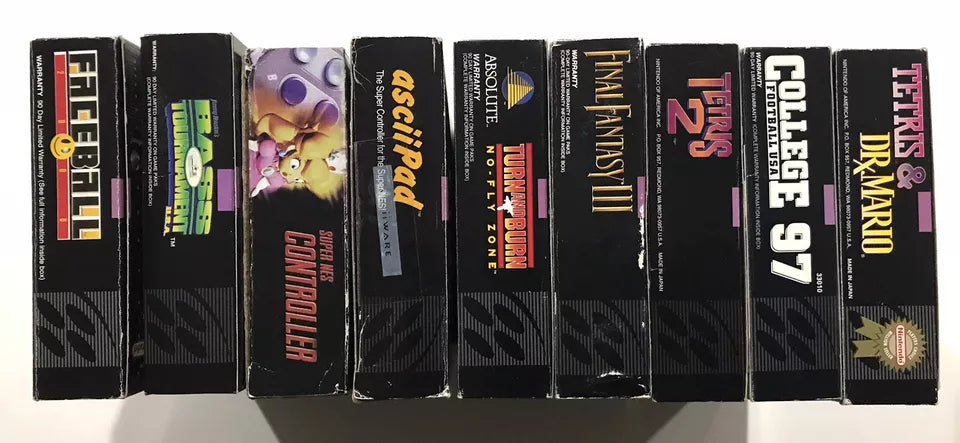 Lot Of 9 (Super Nintendo) SNES Box ONLY, NO GAMES Boxes Only Final Fantasy III 3