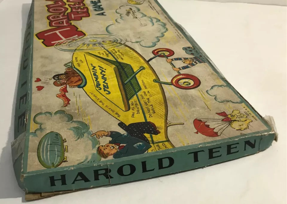 RARE 1920’s Harold Teen Board Game Carl Ed Comic Strip Based Milton Bradley FAIR