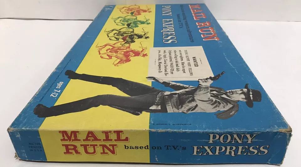 Mail Run Pony Express TV Series Based Quality Games 1960 Grant Sullivan Complete