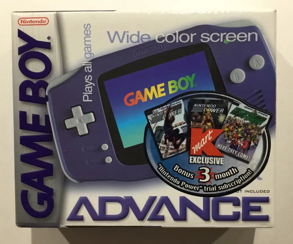 K-Mart Exclusive Indigo Nintendo Gameboy Advance GBA Limited Ed. Complete Mint