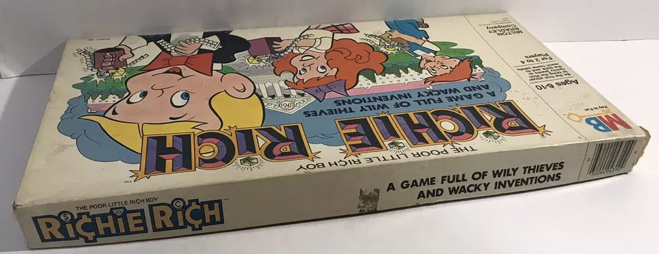 1982 Milton Bradly Richie Rich Wacky Inventions Board Game Vintage Unpunched New