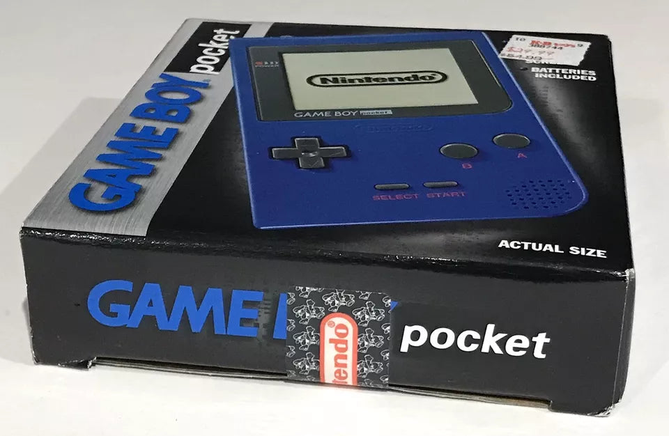 Blue Nintendo Game Boy Pocket System Console NEW Factory Sealed In Box Nr Mint