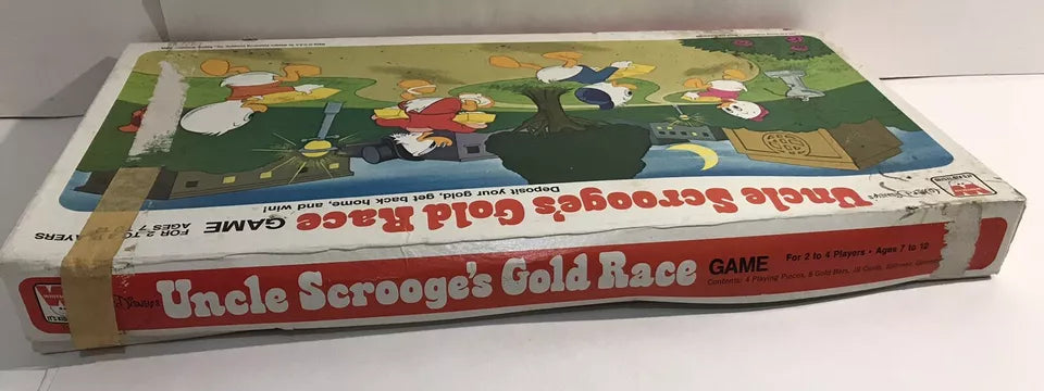 1976 Whitman Walt Disney’s Uncle Scrooge’s Gold Race Board Game New Unpunched