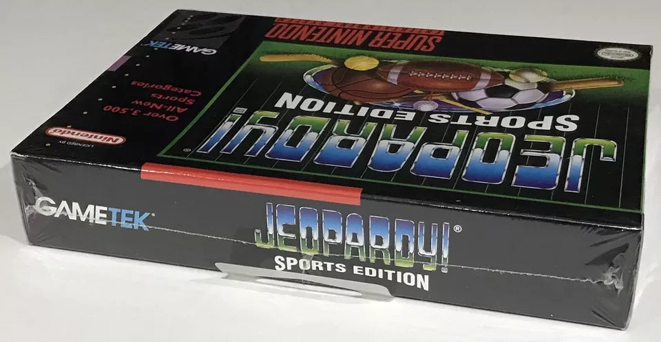 Jeopardy! Sports Edition (Nintendo SNES, 1993) — Brand New FACTORY SEALED