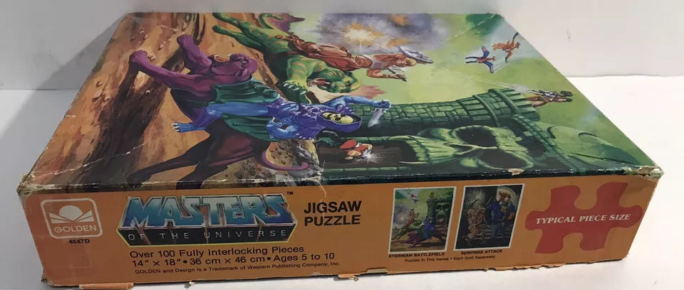 Vtg 1983 Masters of the Universe He-Man 63 Piece Jigsaw Puzzle Complete