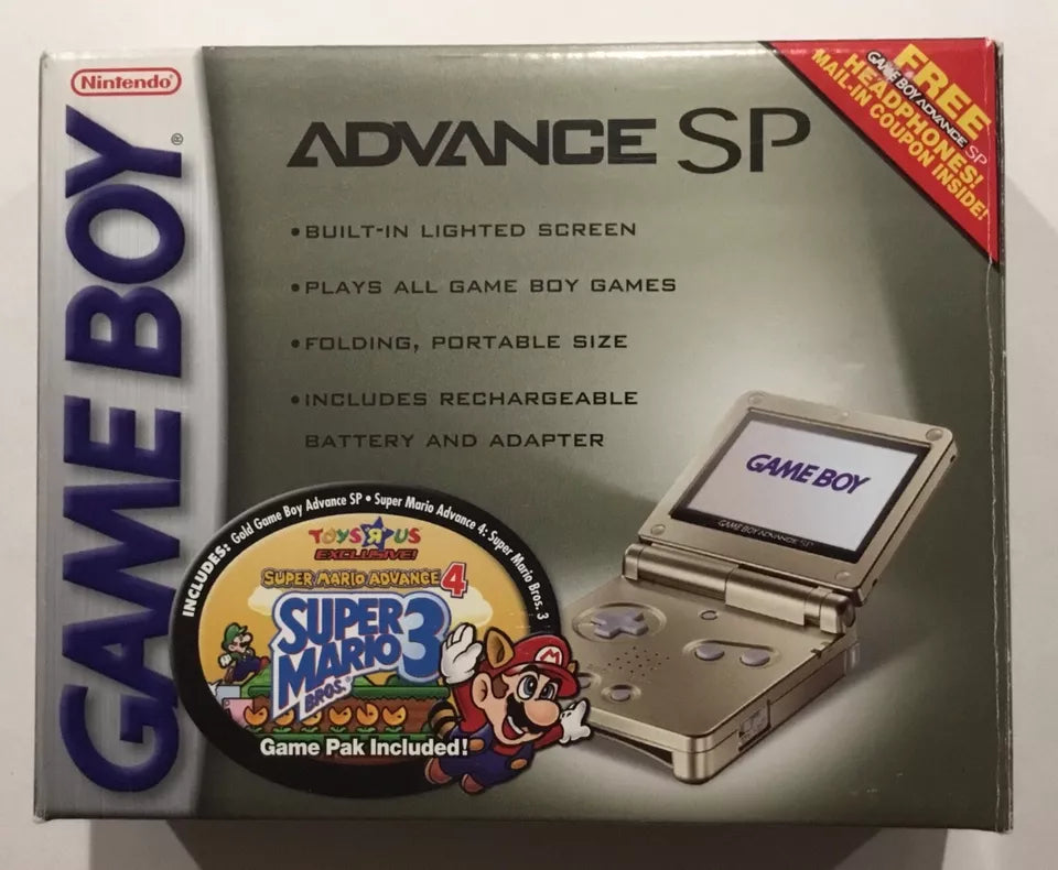 Mario Bros 3 Starlight Gold Nintendo Gameboy Advance GBA Limited Ed CIB Complete