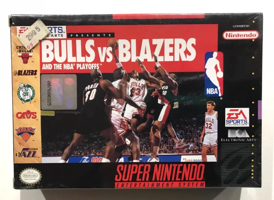 BULLS VS BLAZERS Super Nintendo SNES BRAND NEW FACTORY SEALED