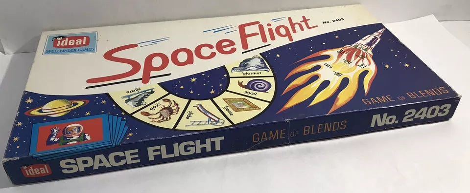 Vintage Ideal Space Flight Board Game Of Blends 1975 Complete Rare