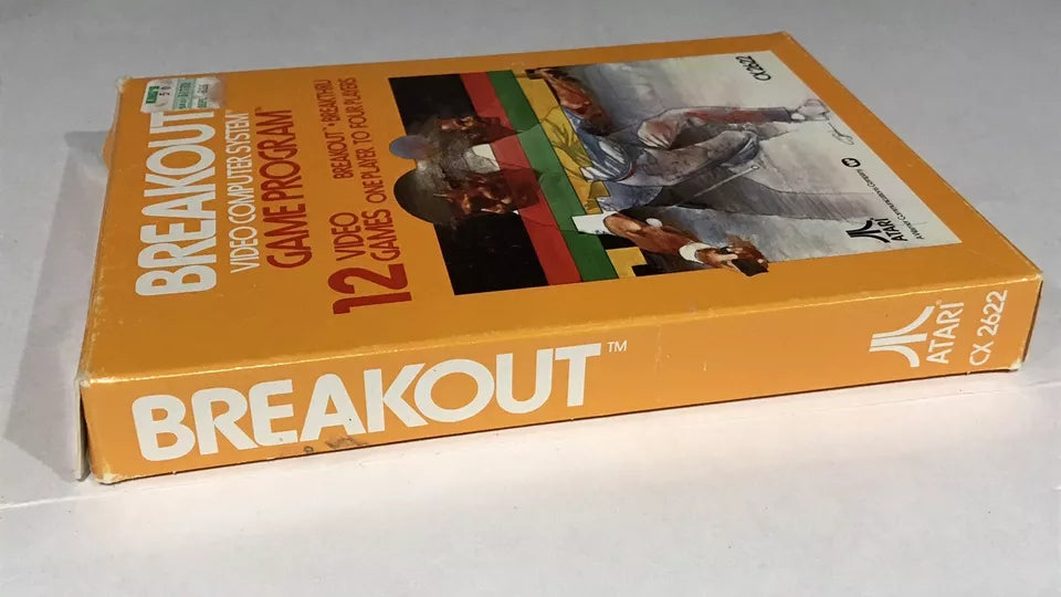 Breakout (Atari 2600, 1978) In Box With Manual NTSC CIB Complete Nice