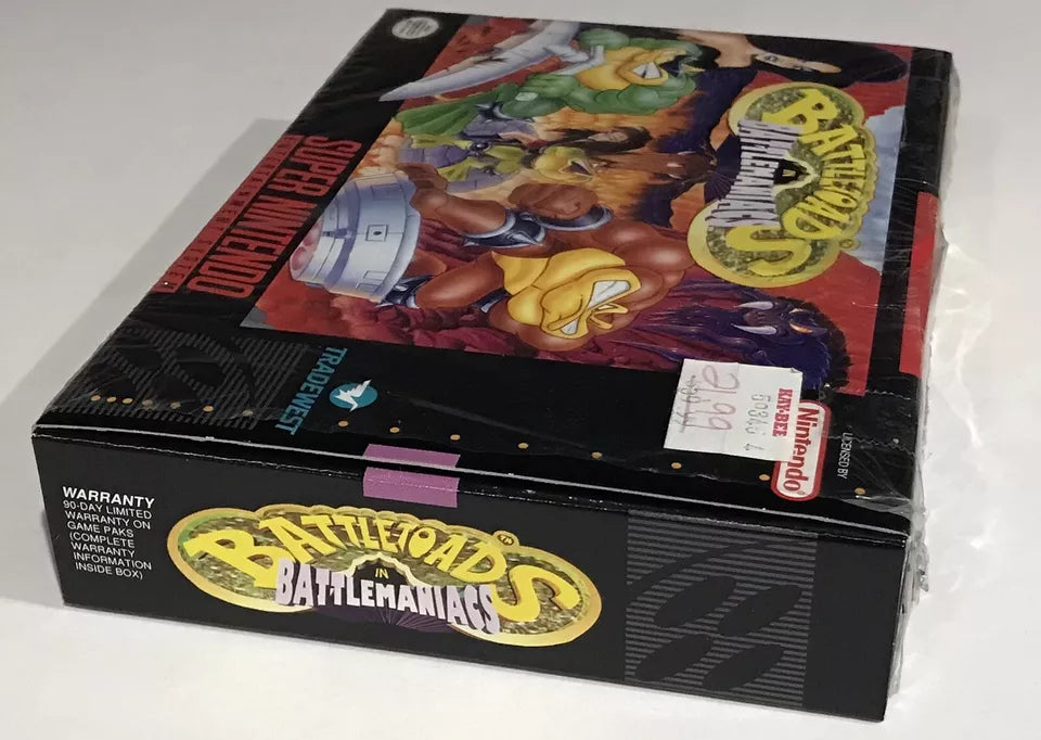 Battletoads in Battlemaniacs SNES Super Nintendo Complete In Box CIB Nr Mint