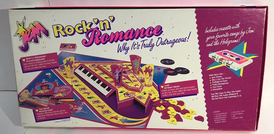 Vintage Jem Rock 'n' Romance MB board game Complete No Cassette