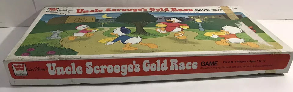 1976 Whitman Walt Disney’s Uncle Scrooge’s Gold Race Board Game New Unpunched