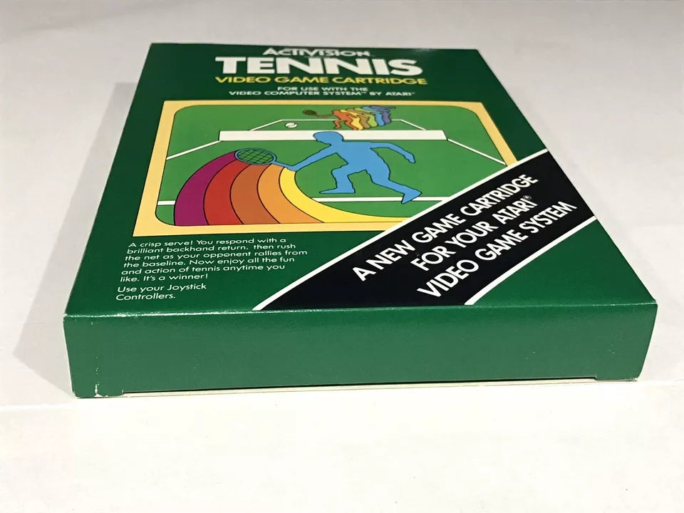 Tennis (Atari 2600, 1981) Complete CIB Tested and Working Near mint