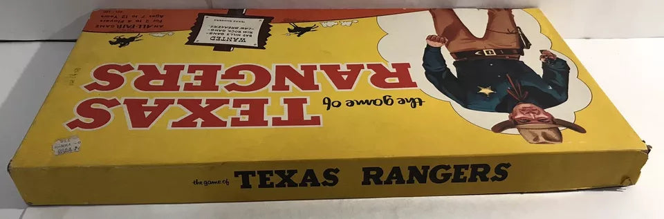 Vintage 1950s TEXAS RANGERS Board GAME by ALL-FAIR Complete Scarce