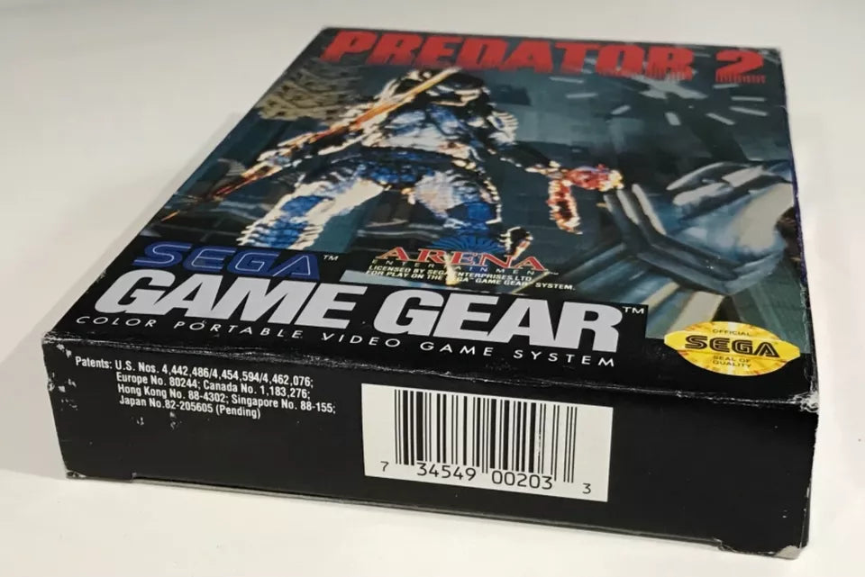 Predator 2 Sega Game Gear Box Manual Complete