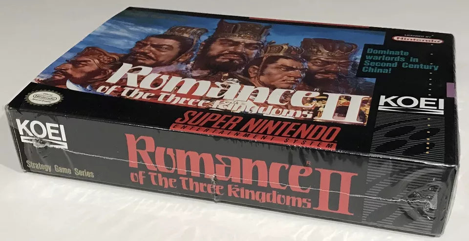 SNES Super Nintendo Romance of the Three Kingdoms II CIB + Manual Map + Reg NM