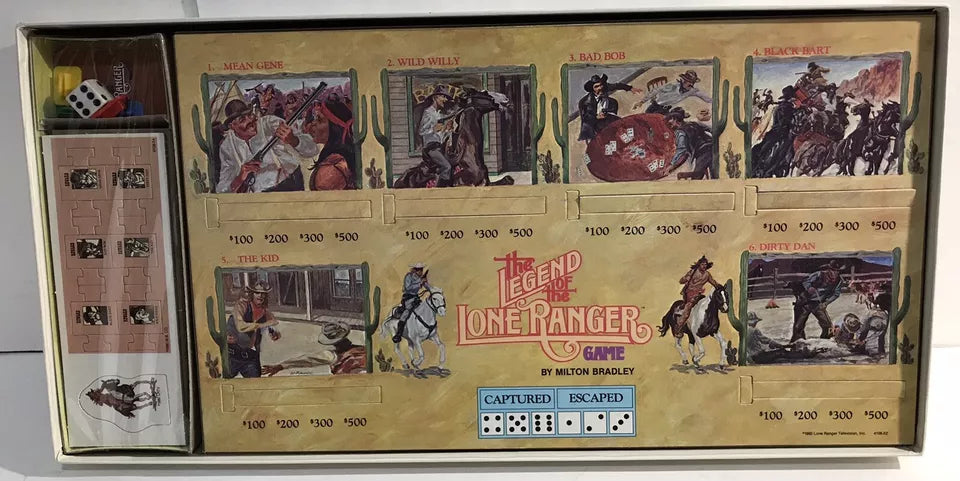 Vintage 1980 THE LEGEND OF THE LONE RANGER BOARD GAME New Sealed Unpunched