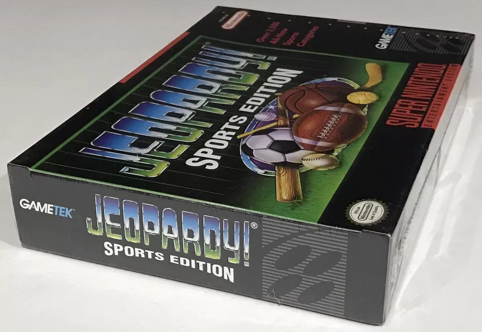 Jeopardy! Sports Edition (Nintendo SNES, 1993) — Brand New FACTORY SEALED