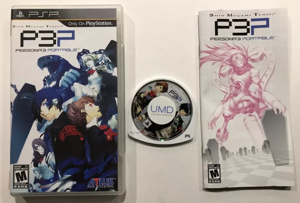 Persona 3 Portable Sony PSP PlayStation Portable Complete Case Tested Manual P3P