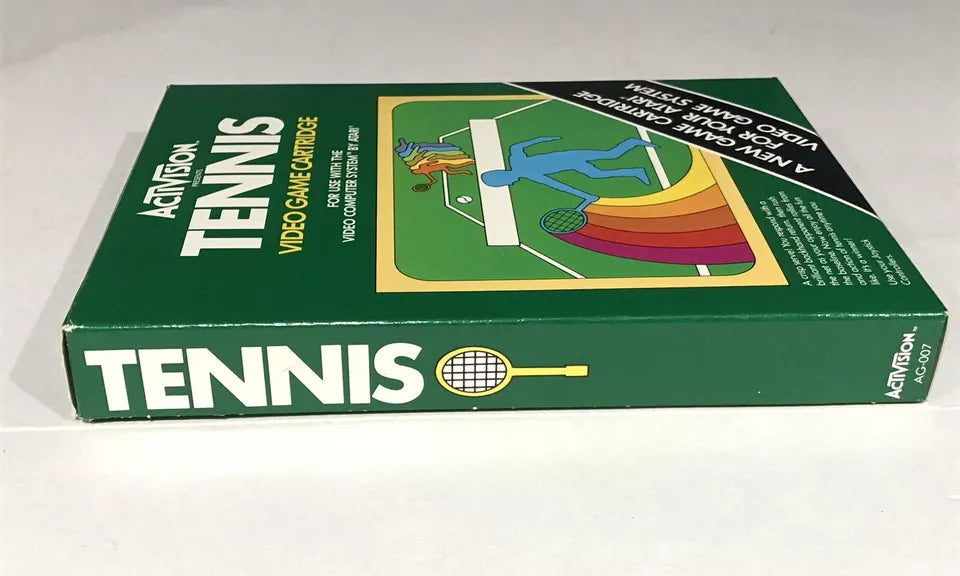 Tennis (Atari 2600, 1981) Complete CIB Tested and Working Near mint