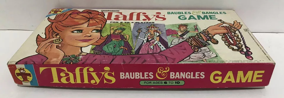 Vintage 1964 Transogram Taffy's Baubles and Bangles Game Box VG/EX Complete