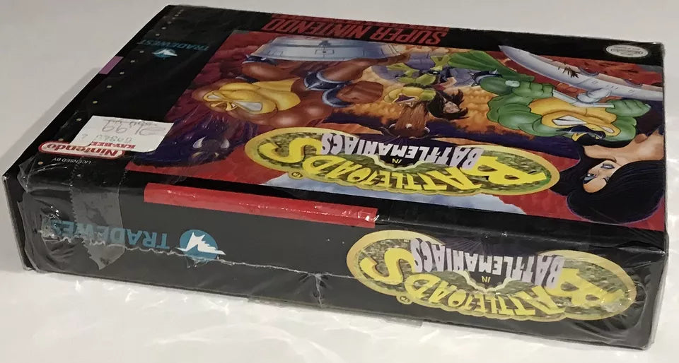 Battletoads in Battlemaniacs SNES Super Nintendo Complete In Box CIB Nr Mint