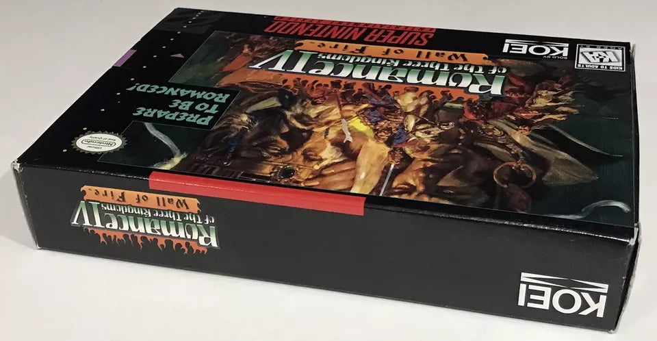 Romance of the Three Kingdoms IV: Wall of Fire SNES Complete + Map Manual NM