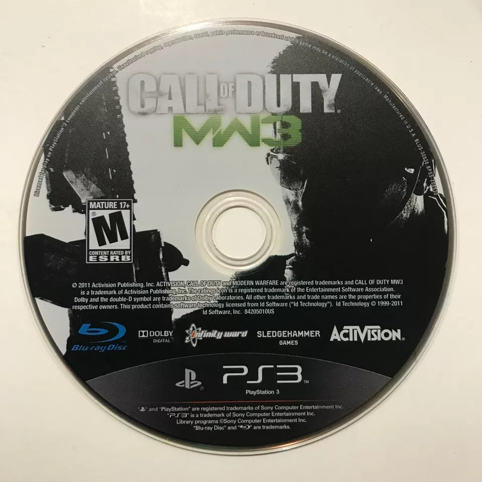 Call of Duty MW3 Sony PlayStation 3 PS3 Disc Only Tested Great Condition