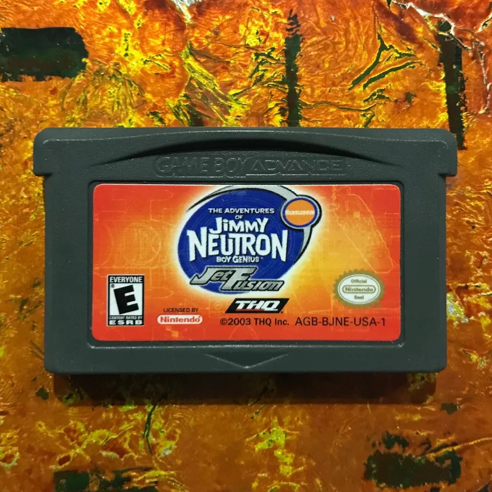 Jimmy Neutron Jet Fusion Nintendo Gameboy ADVANCE GBA Tested AUTHENTIC