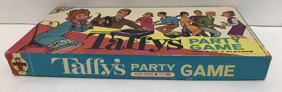 Vintage 1960s Transogram Taffy's Party Board Game Complete