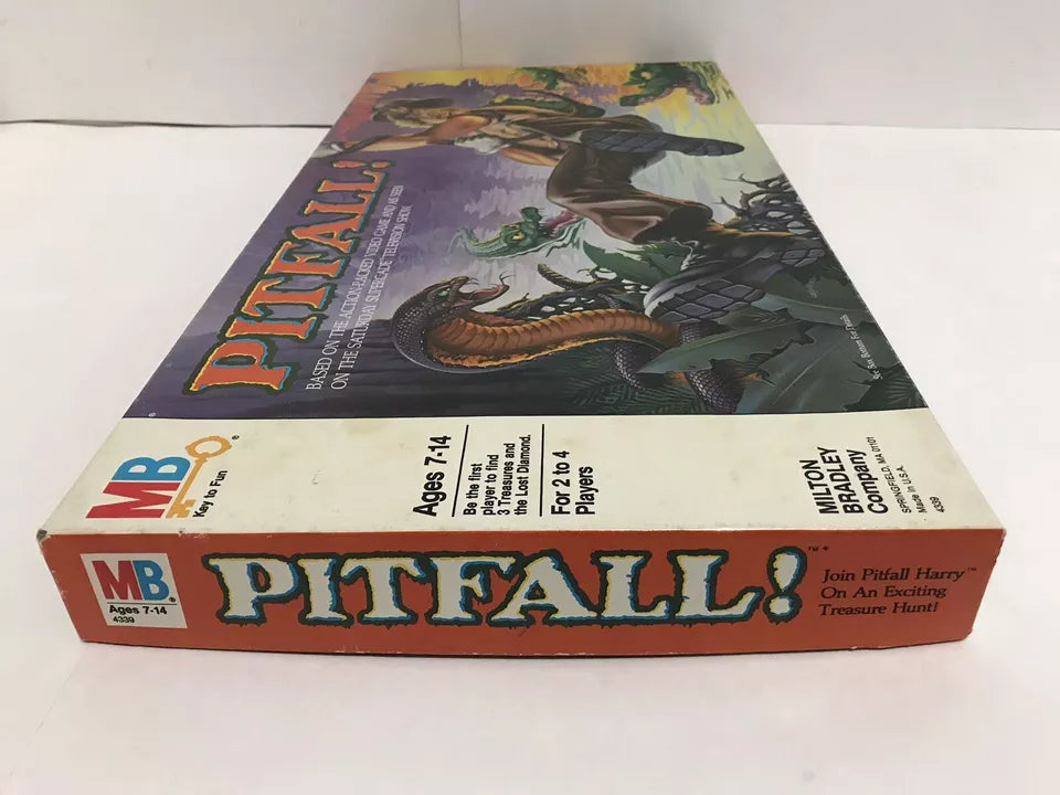 MB Milton Bradley Pitfall Board Game Based on Atari Activision 100% Complete