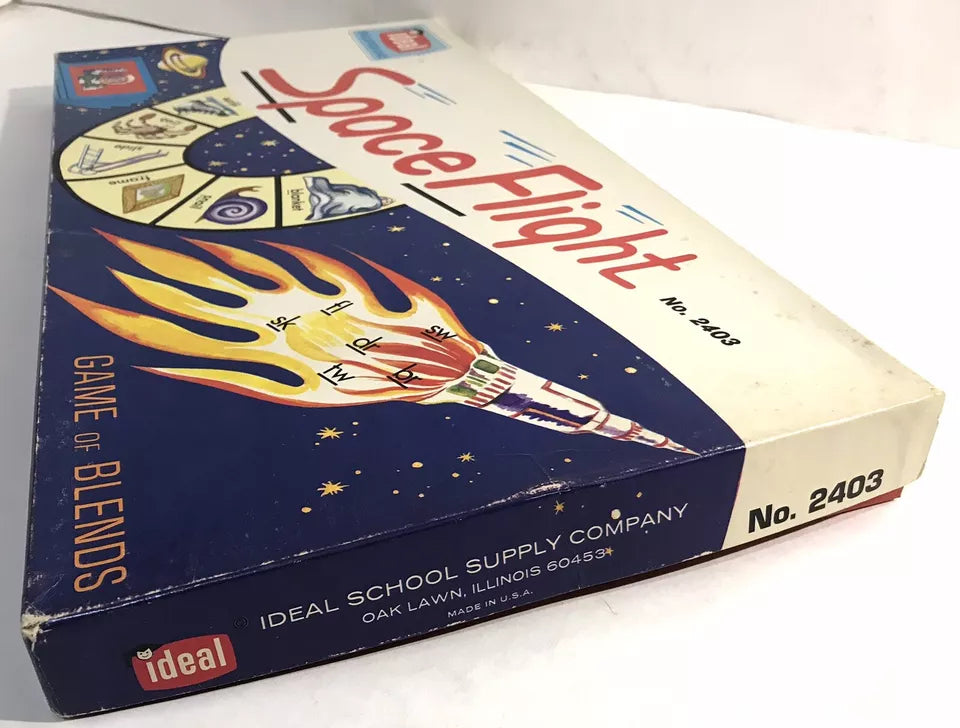 Vintage Ideal Space Flight Board Game Of Blends 1975 Complete Rare